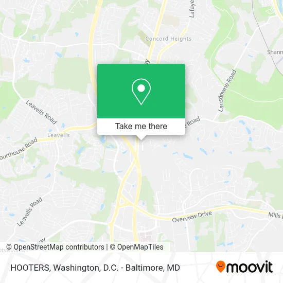 HOOTERS map