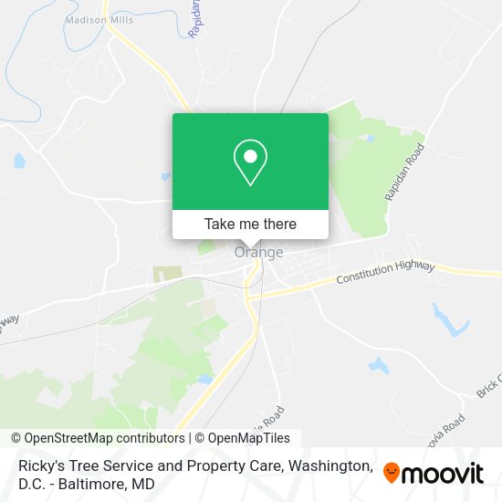Ricky's Tree Service and Property Care map
