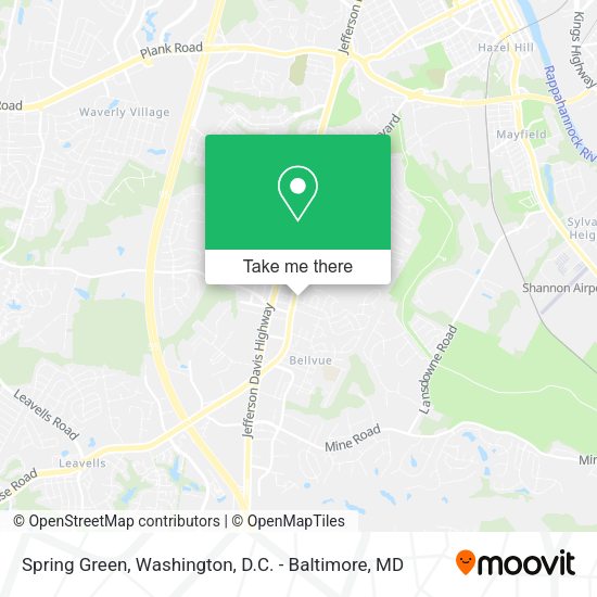 Spring Green map