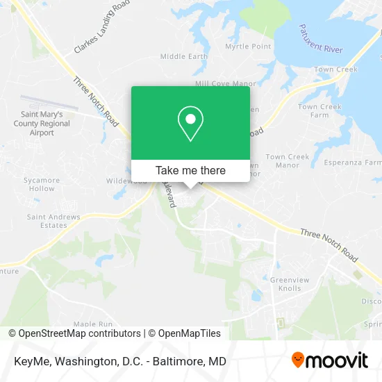 Mapa de KeyMe