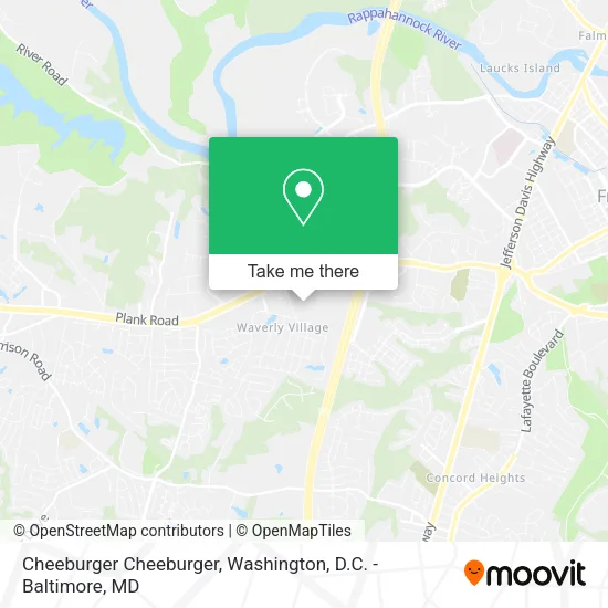 Cheeburger Cheeburger map