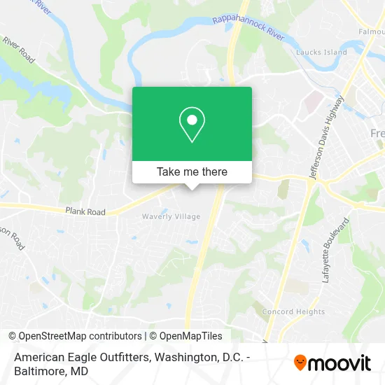 AMERICAN EAGLE OUTFITTERS map