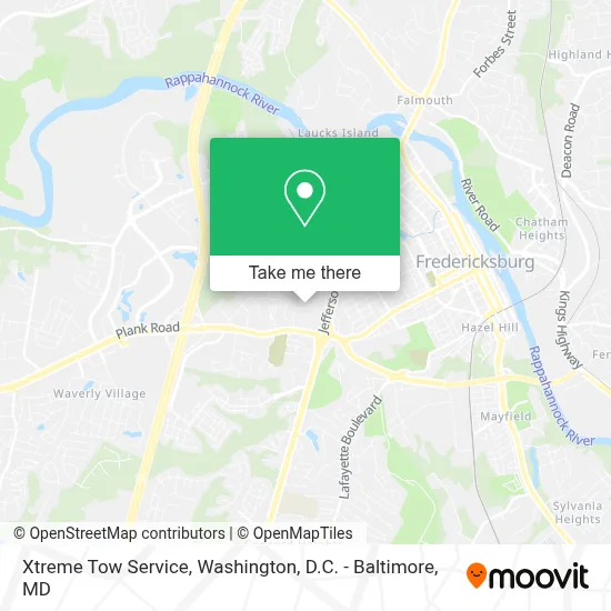 Xtreme Tow Service map