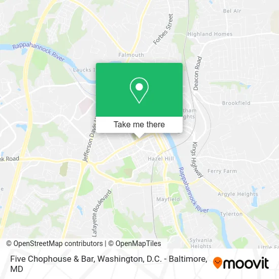 Five Chophouse & Bar map