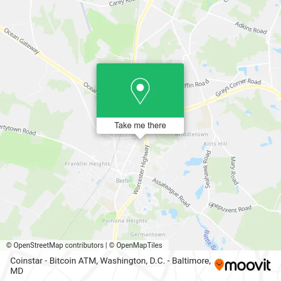 Coinstar - Bitcoin ATM map