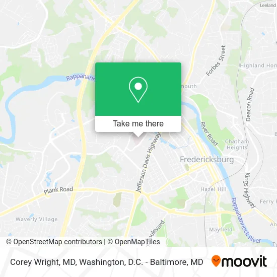 Corey Wright, MD map