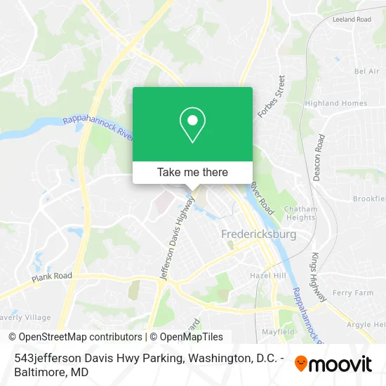 543jefferson Davis Hwy Parking map