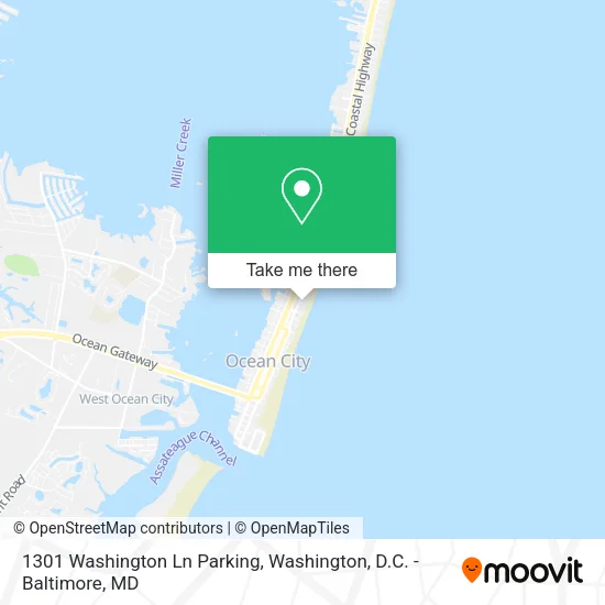 Mapa de 1301 Washington Ln Parking