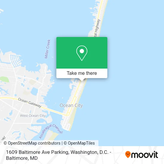 1609 Baltimore Ave Parking map