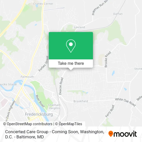 Mapa de Concerted Care Group - Coming Soon