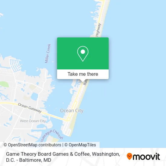 Mapa de Game Theory Board Games & Coffee