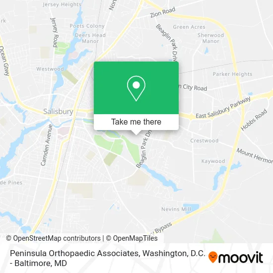 Peninsula Orthopaedic Associates map