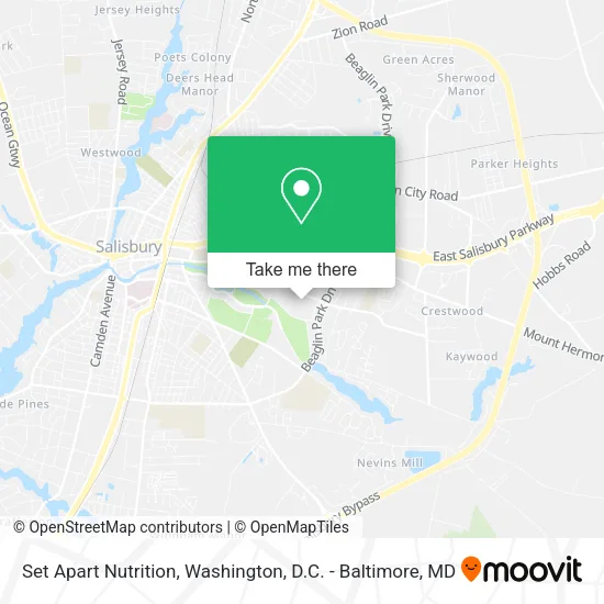 Mapa de Set Apart Nutrition