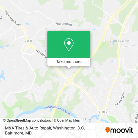 M&A Tires & Auto Repair map
