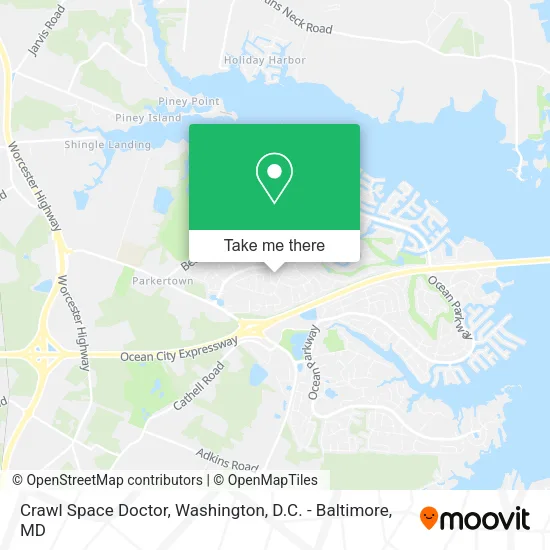 Mapa de Crawl Space Doctor