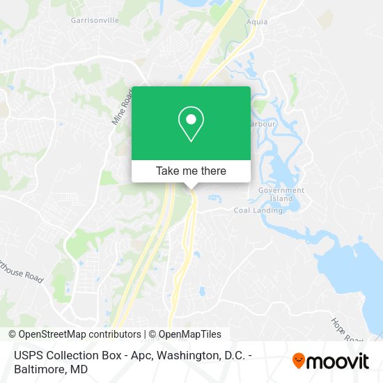 USPS Collection Box - Apc map