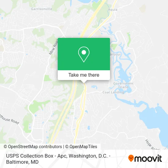 Mapa de USPS Collection Box - Apc