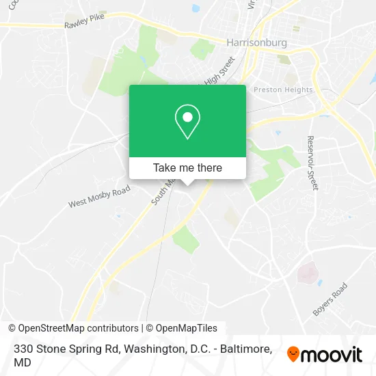 Mapa de 330 Stone Spring Rd