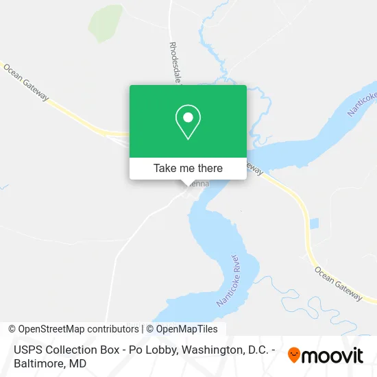 USPS Collection Box - Po Lobby map