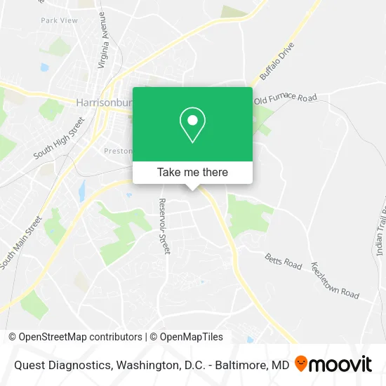 Mapa de Quest Diagnostics