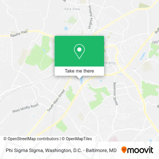 Mapa de Phi Sigma Sigma