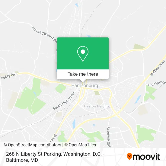 268 N Liberty St Parking map