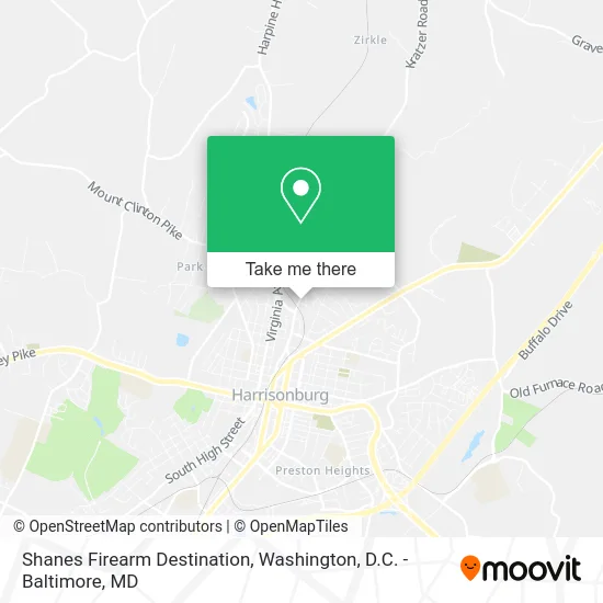 Shanes Firearm Destination map