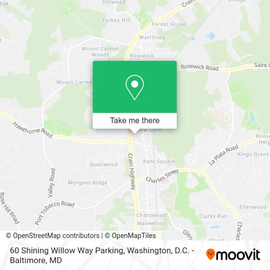 60 Shining Willow Way Parking map