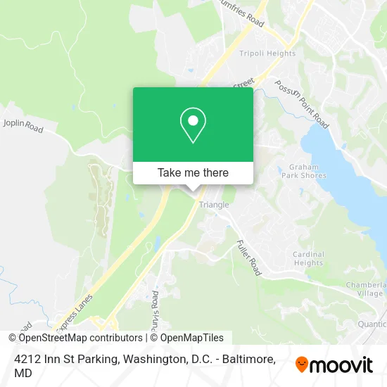 Mapa de 4212 Inn St Parking