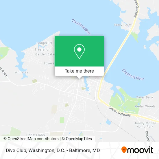 Dive Club map