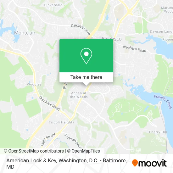 American Lock & Key map