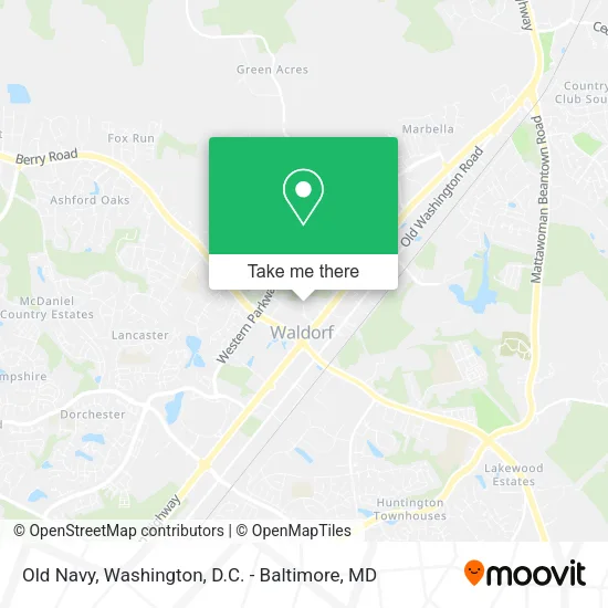Mapa de Old Navy