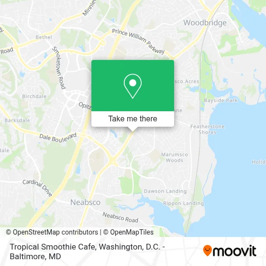 Tropical Smoothie Cafe map