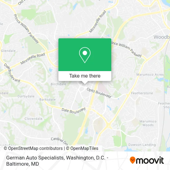 Mapa de German Auto Specialists