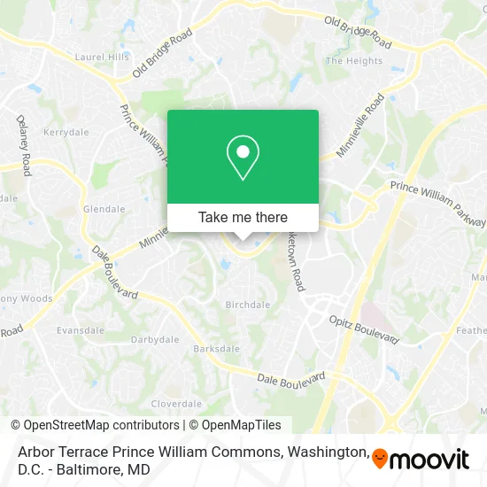 Arbor Terrace Prince William Commons map