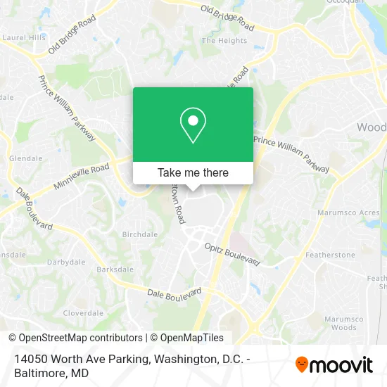 14050 Worth Ave Parking map