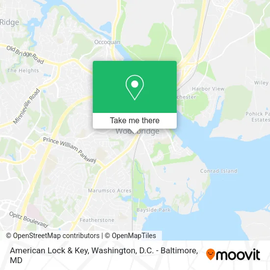 Mapa de American Lock & Key