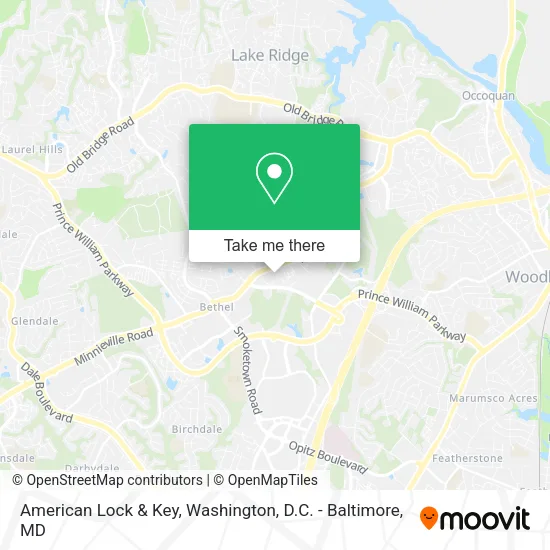 American Lock & Key map