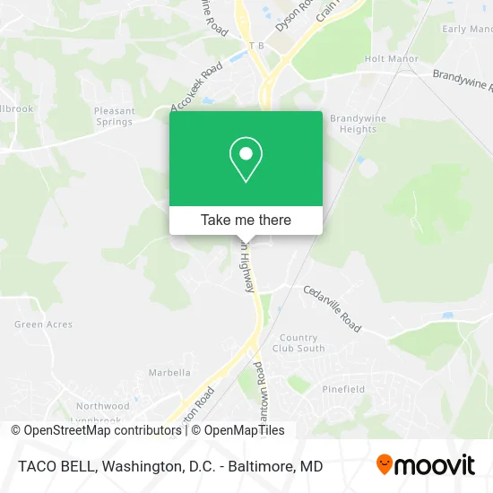 TACO BELL map