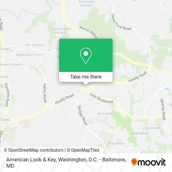 American Lock & Key map