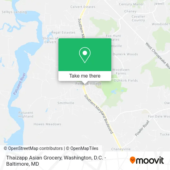 Mapa de Thaizapp Asian Grocery
