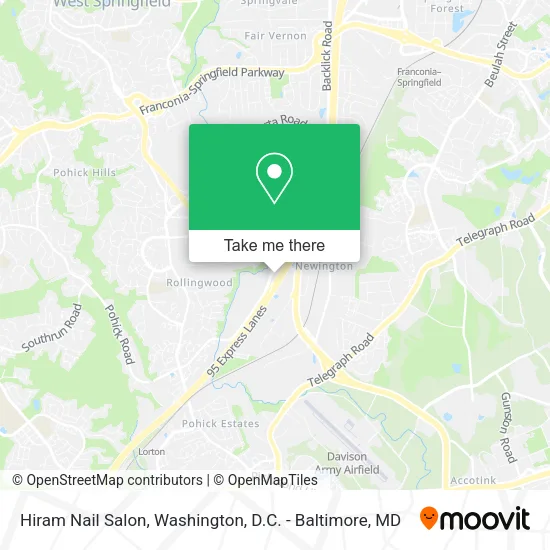 Hiram Nail Salon map