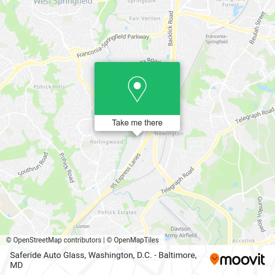 Saferide Auto Glass map