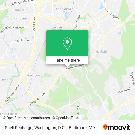 Shell Recharge map