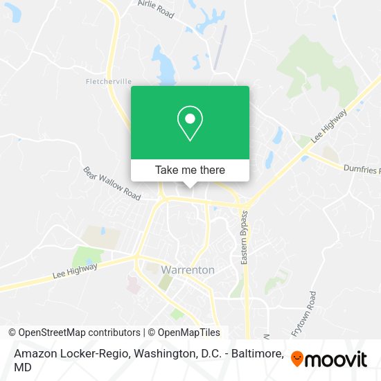 Amazon Locker-Regio map
