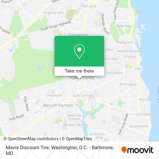Mavis Discount Tire map