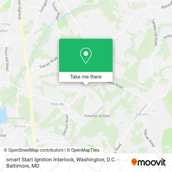 Mapa de smart Start Ignition Interlock