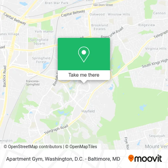 Apartment Gym map