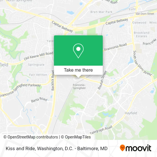 Kiss and Ride map
