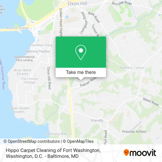 Hippo Carpet Cleaning of Fort Washington map
